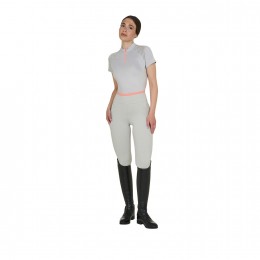 Equestro SS26 поло Technical молнией Woman