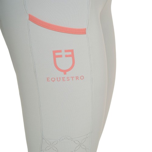 Equestro SS26 Riding Tights Perforated Hyrbid Woman