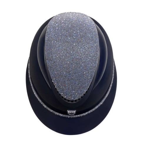 Equestro Helmet Rhinestone Polo Visor
