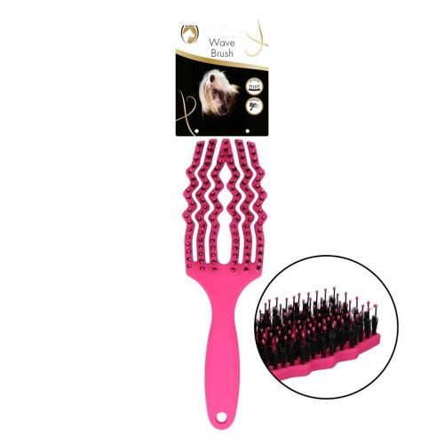 Excellent Horse Wave Brush Pink