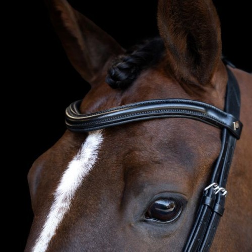 Imperial Riding Snaffle Bridle IRH with ergonomic drop noseband/flash strap
