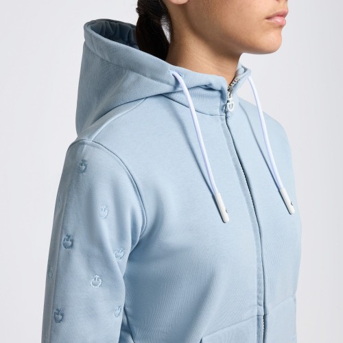 Cavalleria Toscana SS25 CT Diagonal Zip Hoodie Girls