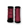 Equestrian Stockholm Merlot Fur Mesh Brushing Boots