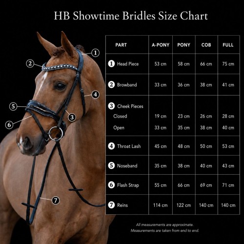 HB Showtime Bridle Black River