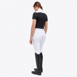 Cavalleria Toscana FW'23 CT S/S Sheer Jacquard джерси турнирная женская рубашка