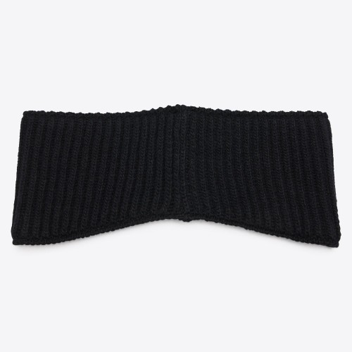 Cavalleria Toscana FW25 CT Lambswool Ear Warmer-Black-TU