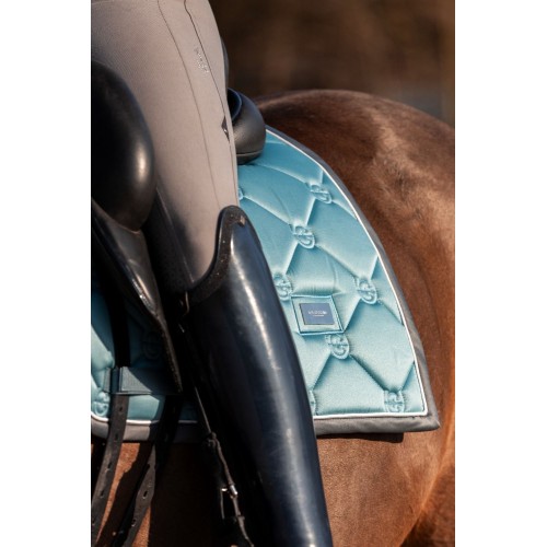 Equestrian Stockholm Steel Blue Dressage Saddle Pad