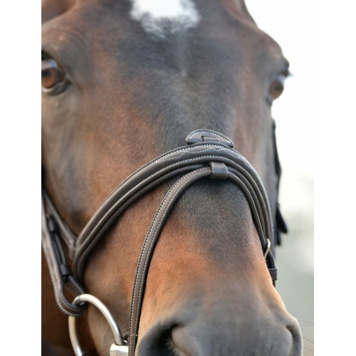 Collegiate Comfitec Opulux Fancy Stitch Padded Hanoverian Bridle