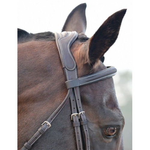 Collegiate Comfitec Opulux Fancy Stitch Padded Hanoverian Bridle