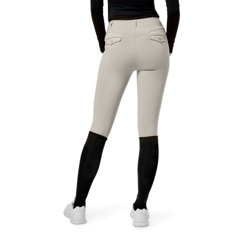 Equestrian Stockholm Greige Riding Tights Premium Full Grip