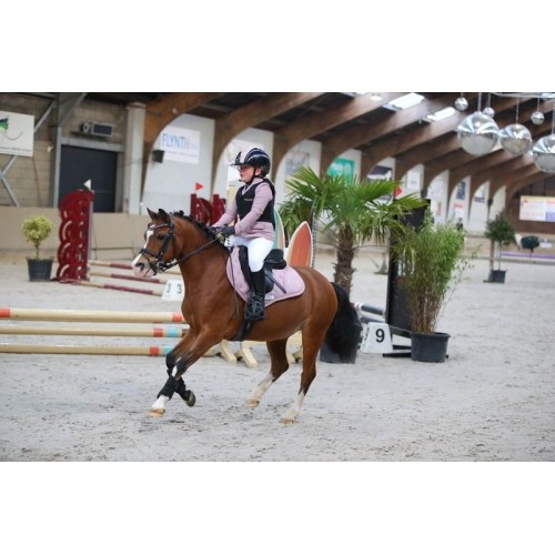 Mrs. Ros SS26 Saddle Pad Blush Noir