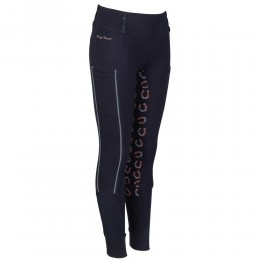 Harry's Horse SS26 бриджи Equitights Diva Mauvewood Denim с полной леей