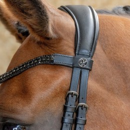 Harry's Horse Anatomical уздечка чёрный Crystal