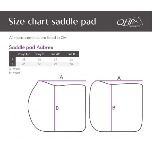 QHP SS26 Aubree Saddle Pad