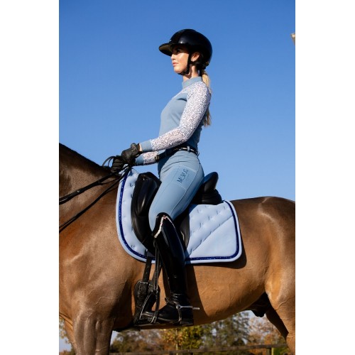 Mrs. Ros SS26 Competition Shirt Mesh Logo Blush Noir