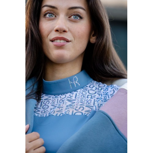 Mrs. Ros SS26 Competition Shirt Mesh Logo Blush Noir