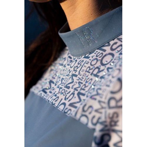 Mrs. Ros SS26 Competition Shirt Mesh Logo Blush Noir