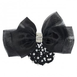 Imperial Riding SS26 Hair Bow с из сетки и Pearls IRH
