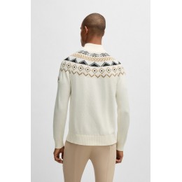 BOSS Equestrian FW25 мужской Troyer свитер