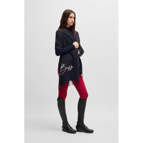 BOSS Equestrian FW25 Soft Logo Scarf
