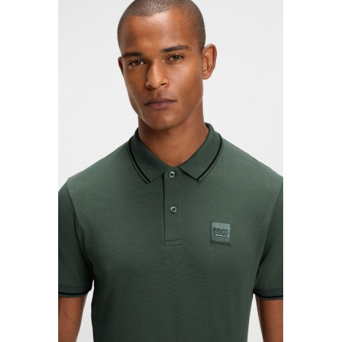 BOSS Equestrian SS26 Men's Polo Shirt Paul Patch