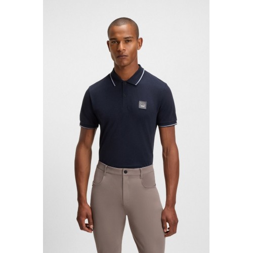 BOSS Equestrian SS26 Men's Polo Shirt Paul Patch