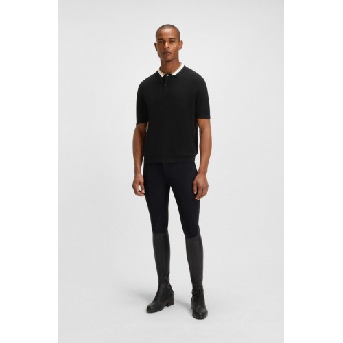BOSS Equestrian SS26 Men's Knitwear Polo Rice Joshua
