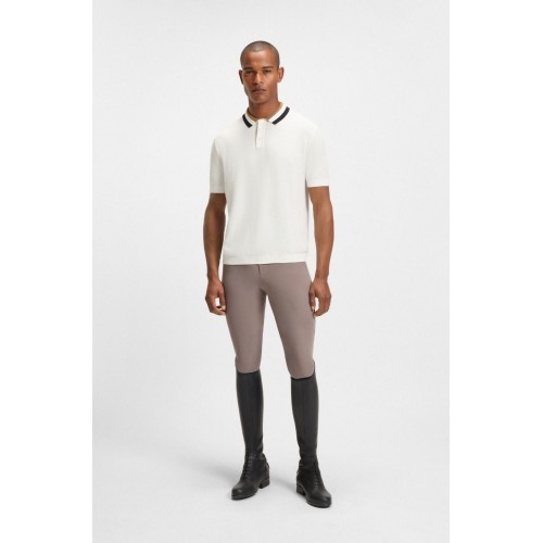 BOSS Equestrian SS26 Men's Knitwear Polo Rice Joshua