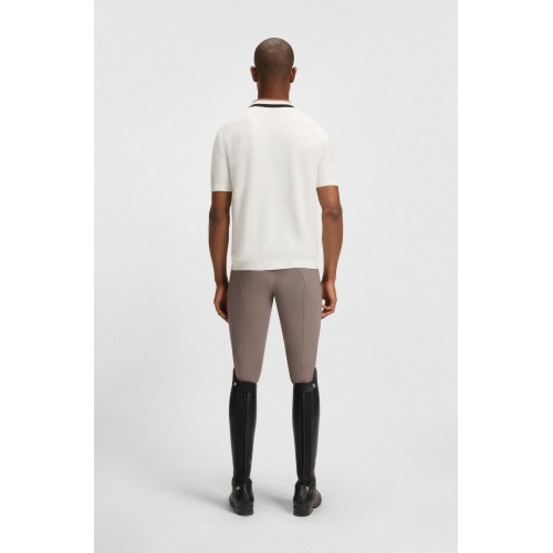 BOSS Equestrian SS26 Men's Knitwear Polo Rice Joshua