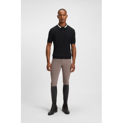 BOSS Equestrian SS26 Men's Knitwear Polo Rice Joshua