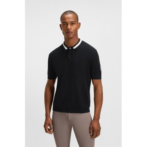BOSS Equestrian SS26 Men's Knitwear Polo Rice Joshua