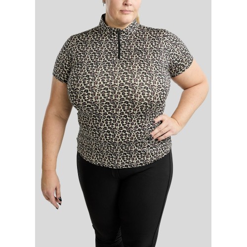 Montar Curve MoLeonora Leo-Printed Short Sleeve
