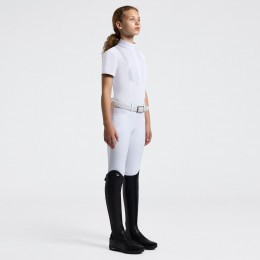Cavalleria Toscana SS26 для девочек укороченный-рукав джерси турнирная рубашка с Bib
