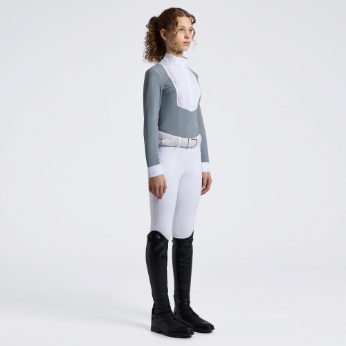Cavalleria Toscana FW26 Girls' L/S Jersey Bib Competition Shirt