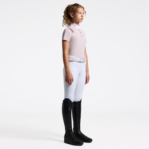 Cavalleria Toscana SS26 CT Jersey Pleated S/S Girls' Competition Shirt