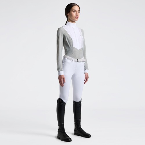 Cavalleria Toscana SS26 American L/S Perforated Women's Competition Shirt