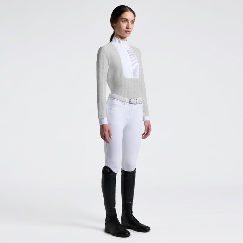 Cavalleria Toscana SS26 CT L/S Jacquard Jersey Ladies Competition Shirt