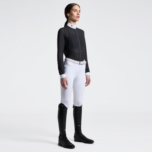 Cavalleria Toscana SS26 CT Perforated Insert L/S Women's Competition Shirt