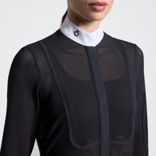 Cavalleria Toscana SS26 CT Perforated Insert L/S Women's Competition Shirt