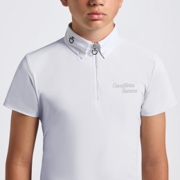 Cavalleria Toscana FW25 CT джерси S/S молнией для мальчиков' турнирная рубашка