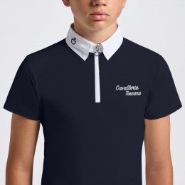 Cavalleria Toscana FW25 CT джерси S/S молнией для мальчиков' турнирная рубашка
