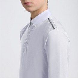 Cavalleria Toscana FW25 CT L/S джерси w/Insert Print логотип для мальчиков' турнирная рубашка