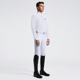Cavalleria Toscana SS26 CT джерси Pocket с длинным рукавом мужской турнирная рубашка