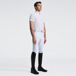 Cavalleria Toscana SS26 CT джерси молнией S/S мужской турнирная рубашка