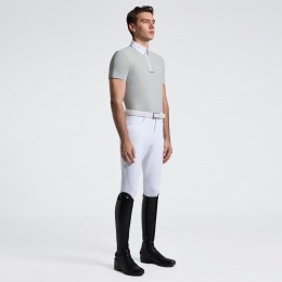 Cavalleria Toscana SS26 CT джерси молнией S/S мужской турнирная рубашка