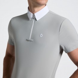 Cavalleria Toscana SS26 CT джерси молнией S/S мужской турнирная рубашка
