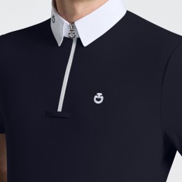 Cavalleria Toscana SS26 CT джерси молнией S/S мужской турнирная рубашка
