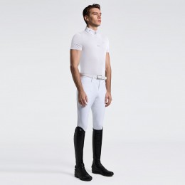 Cavalleria Toscana SS26 CT джерси с коротким рукавом молнией мужской турнирная рубашка