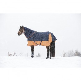 EQUITHÈME Tyrex 600D попона тёмно-синий/Orange