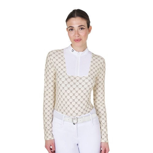 Equestro FW25 Wedstrijdshirt Monogram Print
